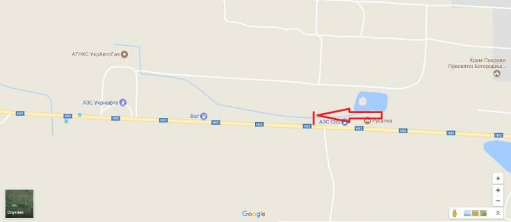 Билборд A в трасах Львова, 3х6  Львів-Тернопіль, 13+400 ліворуч схема