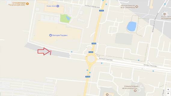 Билборд A в Львове вул. Кульпарківська схема