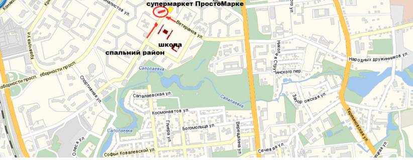 Білборд, Бігборд (Борд)  A у Львові вул.Ветеранів, 6 схема