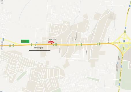 Билборд B в Солонке, 3х6  траса Львів-Чоп схема