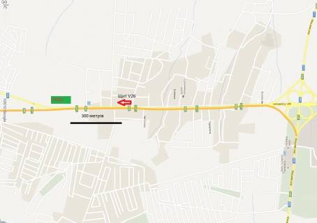 Билборд A в Солонке, 3х6  траса Львів-Чоп схема