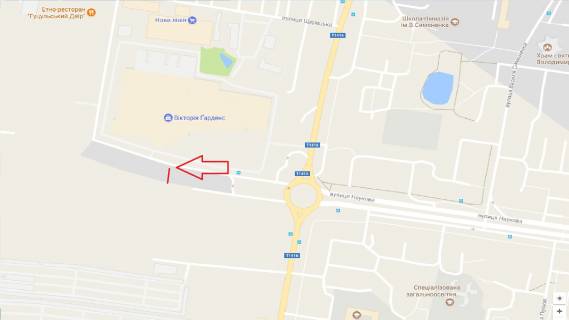 Билборд B в Львове вул. Кульпарківська схема