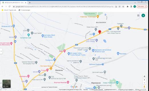 Билборд B в Дублянах, 3х6  с.Дубляни (АТБ виїзд зі Львова) схема