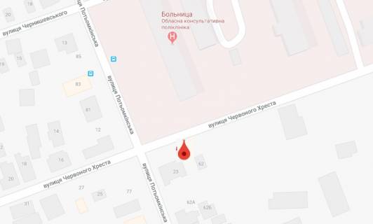 Билборд A в Херсоне Потьомкинська/Червоного Хреста правий схема