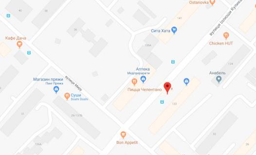 Билборд B в Херсоне І.Кулика вул.(р-н Дніпровського ринку) схема