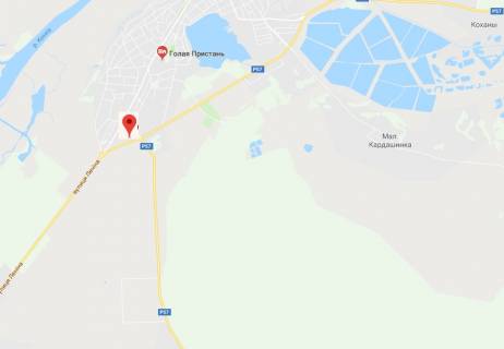 Билборд B в Херсоне, 3х6 м.  с. Гола Пристань/розвилка на Скадовск схема