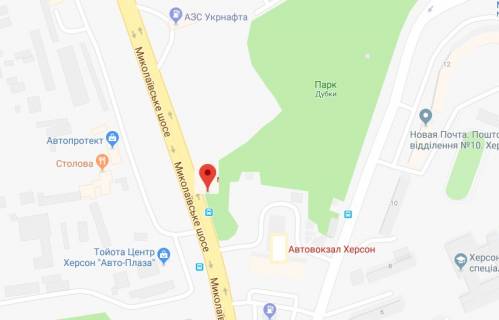 Билборд A в Херсоне, 3х6 м.  Миколаївське шосе/ р-н автовокзалу схема