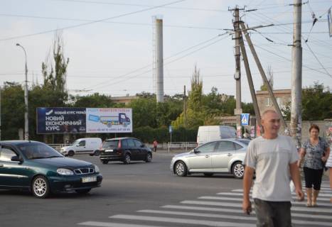 Билборд A в Херсоне Білозерська (Цюрупи) пл./Полтавська вул/ Херсонський ліцей /правий фото 1