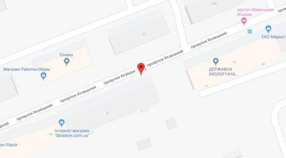Білборд, Бігборд (Борд)  B у Херсоні Козацький пров.(р-н КДЛ "Інвітро")  схема