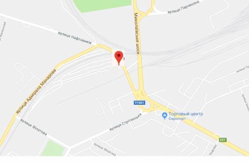 Нестандарт B в Херсоне Нафтовиків вул.(між залізничними мостами) схема