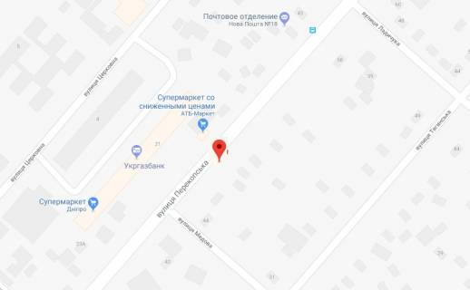 Билборд B в Херсоне Перекопська вул.(р-н магазину "АТБ") схема