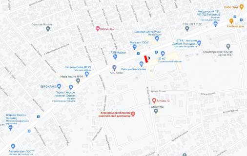 Нестандарт B в Херсоне В'ячеслава Чорновола шосе/ 14-а Східна вул. схема