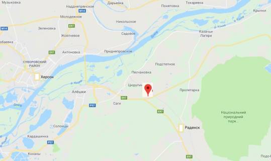 Билборд A в Херсоне, 3х6 м.  траса Херсон /Крим (розв'язка на Каховку та Раденськ)/лівий схема