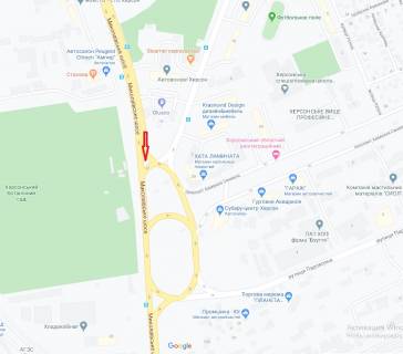 Билборд A в Херсоне Миколаївське шосе - площа 200-річчя Херсона / р-н Автовокзалу схема