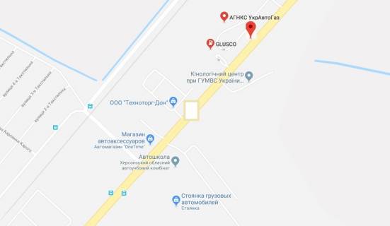 Билборд A в Херсоне, 3х6 м.  Бериславське шосе(р-н газ. заправки) схема