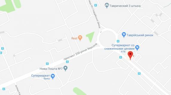 Билборд B в Херсоне 49-ї Гвардійської Дивізії вул./Каховська пл. схема