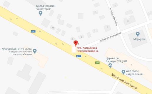Призма A в Херсоне, 3х6 м.  Миколаївське шосе/Козацький пров.р-н буд. № 8 - 50933 схема