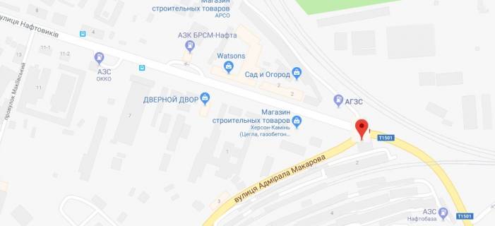 Нестандарт A в Херсоне Нафтовиків вул./Макарова вул схема