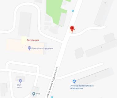 Билборд B в Херсоне Полковника Кедровського (Будьонного) вул.(Херсонський автовокзал) схема