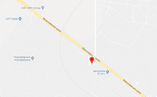 Билборд A в Херсоне, 3х6 м.  Миколаївське шосе(в'їзд в м.Херсон)поворот на с.Степанівка схема