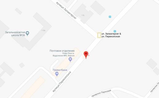 Билборд B в Херсоне Перекопська вул.,напроти буд.175/Залаегерсег вул. схема