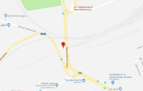 Non-Standard B in Kherson Mikolaivs'ke sose (r-n zaliznicnogo mostu No1)/Peremogi pl. scheme