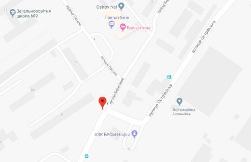 Нестандарт B в Херсоне Патона вул./готель "Бригантина" схема