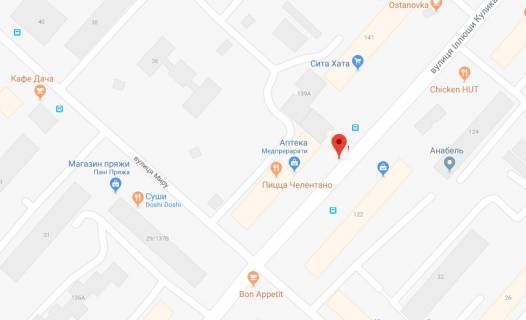 Билборд A в Херсоне Кулика І.  вул.(зуп. Дніпровський ринок до центру) кафе "Эскобар" схема