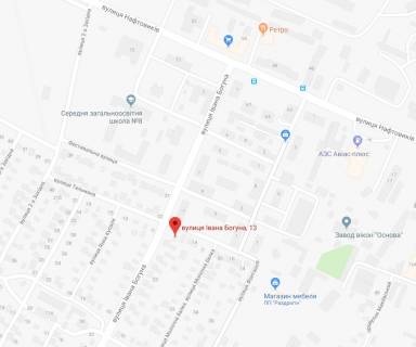 Билборд  в Херсоне Івана Богуна (Ілліча) вул., буд.13/Тельмана вул. схема