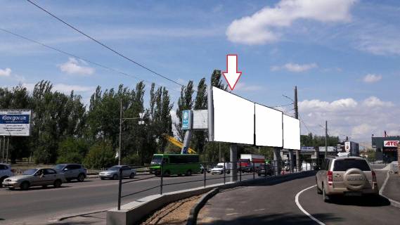Білборд, Бігборд (Борд)  B у Херсоні, 3х6 м.  Миколаївське шосе / р-н бази "Вторчермет" / площа Перемоги Фото 1