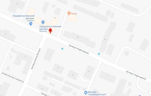 Билборд A в Херсоне Нафтовиків вул./Івана Богуна (Ілліча) вул. схема
