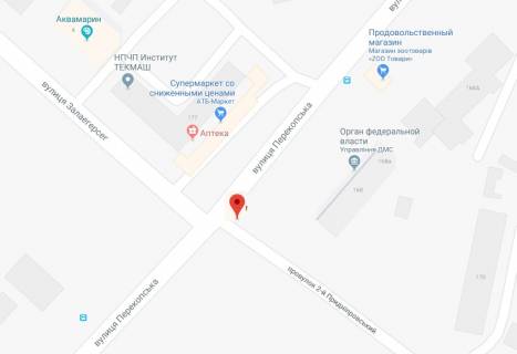 Билборд A в Херсоне Перекопська вул./Залаегерсег вул. схема