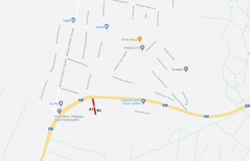Нестандарт A в Херсоне м.Олешки/ в'їзд зі сторони Голої Пристані/ вул.Мічуріна/ №2 лівий схема