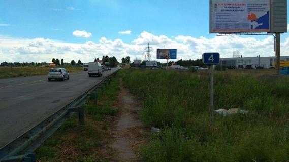 Билборд A в Херсоне, 3х6 м.  Миколаївське шосе(в'їзд в м.Херсон)поворот на с.Степанівка фото 1