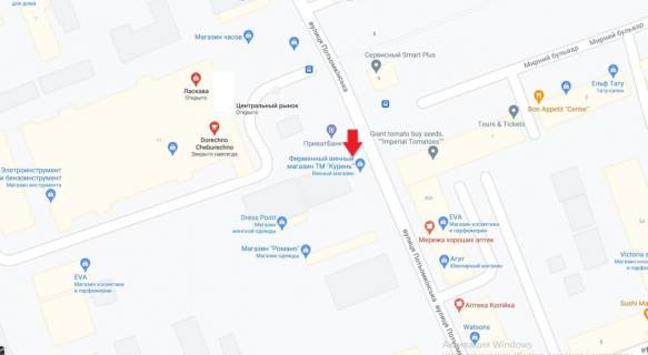 Видеоборд A в Херсоне, 3х2 м  вул.Потьомкінська (Люксембург)/Центральний ринок (Зупинка) - 401605 схема