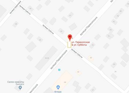 Білборд, Бігборд (Борд)  A у Херсоні Перекопська вул./Суботи вул. схема