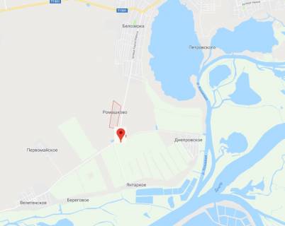 Billboard A in Kherson s.Romaskove/rozvilka na tur.bazi Ribacij Stan i Del'ta Dnipra scheme