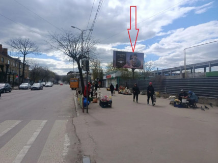 Билборд A в Бердичеве Житомирська 13 сторона А зупинка Ринок фото 1