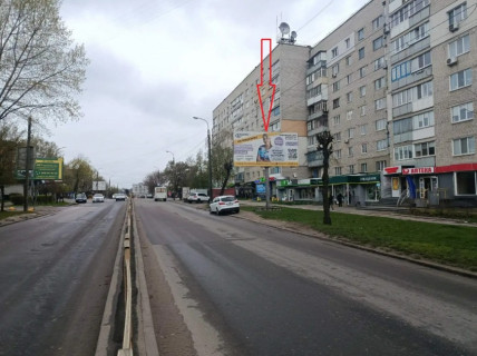 Билборд A в Бердичеве Житомирська 53 сторона А зупинка Центральна лікарня фото 1