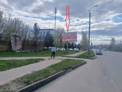 Билборд B в Бердичеве Житомирська 76 сторона Б Зупинка Кожзавод фото 1