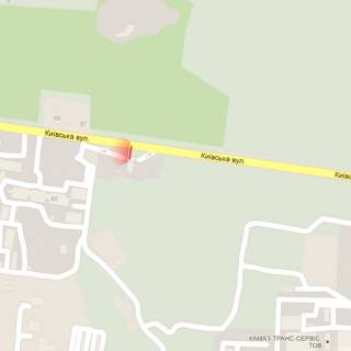Билборд A в Ровно, 6х3м  м. Рівне, вул. Київська, 78г схема