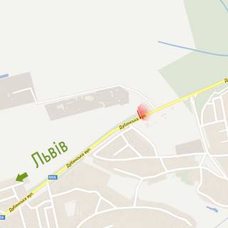 Билборд A в Ровно, 6х3м  м. Рівне, вул. Дубенська, 150а схема