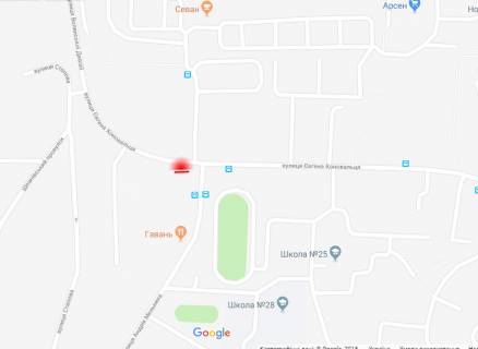 Билборд A в Ровно, 6х3м  м. Рівне, вул. Є.Коновальця, перехрестя з вул. А.Мельника схема