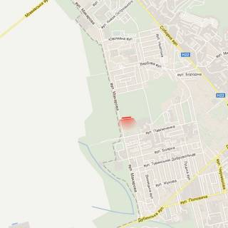 Билборд A в Ровно, 6х3м  м. Рівне, вул. Кулика і Гудачека (Макарова), навпроти будинку №21 схема