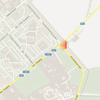Билборд A в Ровно, 6х3м  м. Рівне, вул. Захисників Маріуполя (Костромська), перехрестя з вул. вул. Василя Червонія (Гагаріна) схема