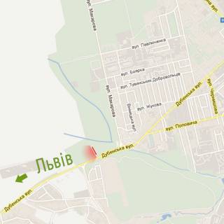 Билборд B в Ровно, 6х3м  м. Рівне, вул. Дубенська, в районі перехрестя з вул. Я. Гашека схема
