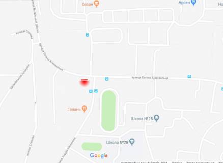 Билборд B в Ровно, 6х3м  м. Рівне, вул. Є.Коновальця, перехрестя з вул. А.Мельника схема