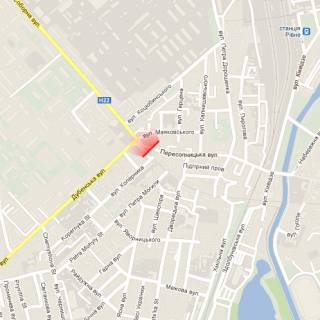 Білборд, Бігборд (Борд)  B у Рівному, 6х3м  м. Рівне, вул. Соборна, перехрестя з вул.Пересопницькою схема