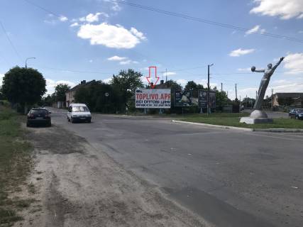 Билборд A в Здолбунове, 6х3м  м. Здолбунів,  вул. Шевченка, 9 (лівий) фото 1