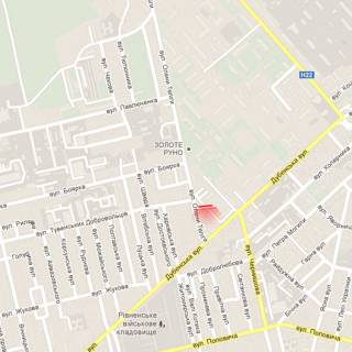 Billboard A in Rivne, 6х3м  m. Rivne, st. O. Teligi, 2 (v rajoni perehresta z st. Dubens'kou) scheme